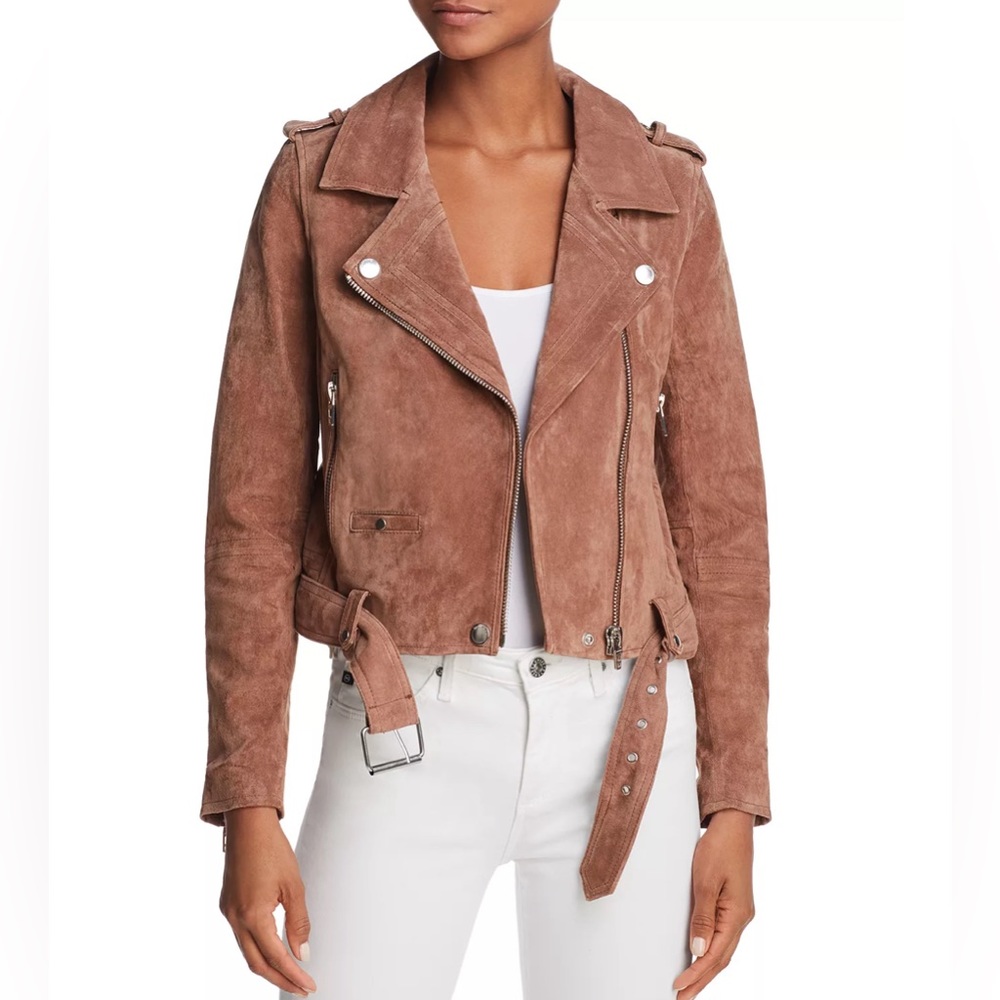Blank NYC Genuine Suede Moto Jacket